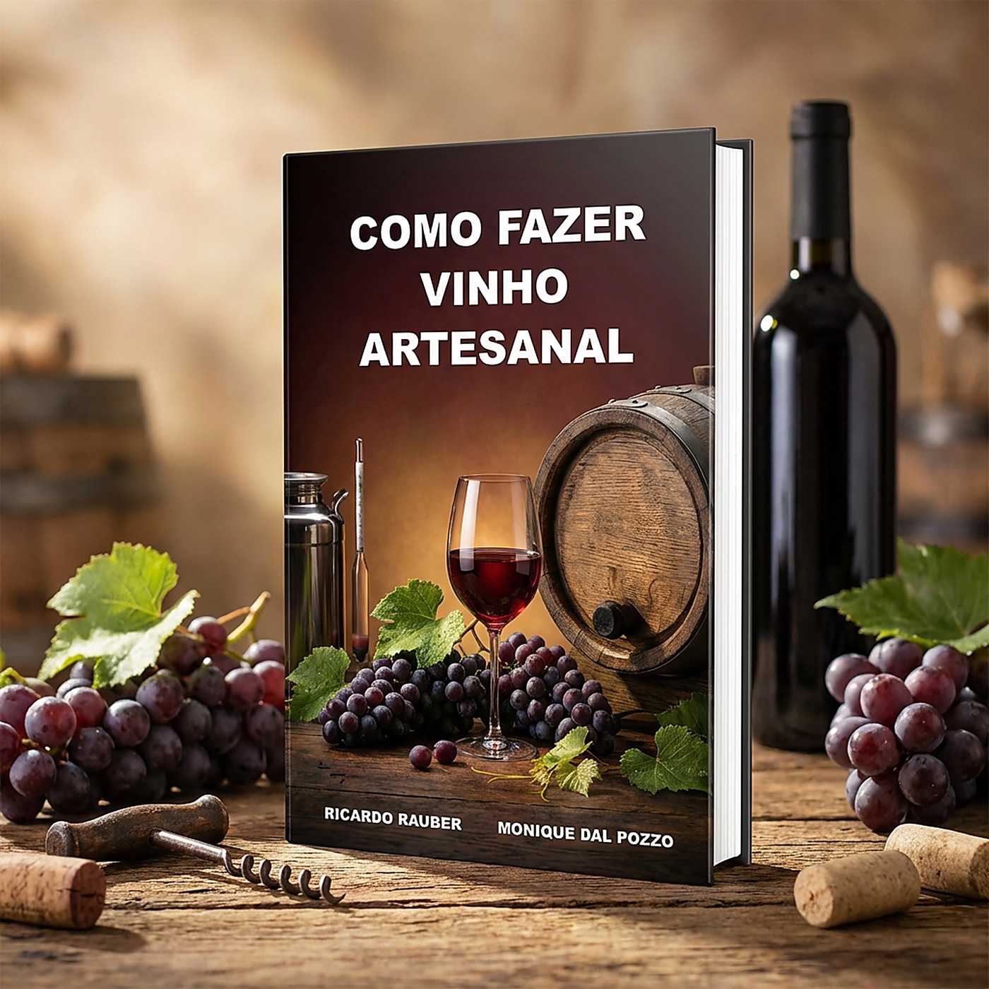 Capa do livro Como Fazer Vinho Artesanal