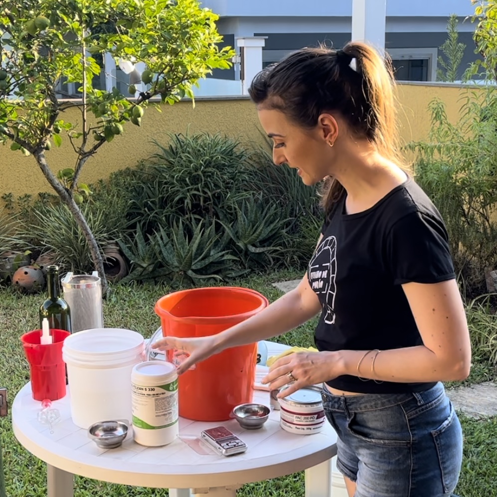 Processo de produção de vinho artesanal