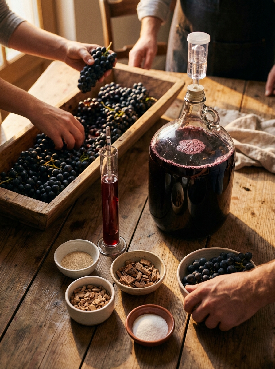 Curso de Produção de Vinho Artesanal